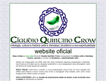 Tablet Screenshot of claudiocrow.com.br
